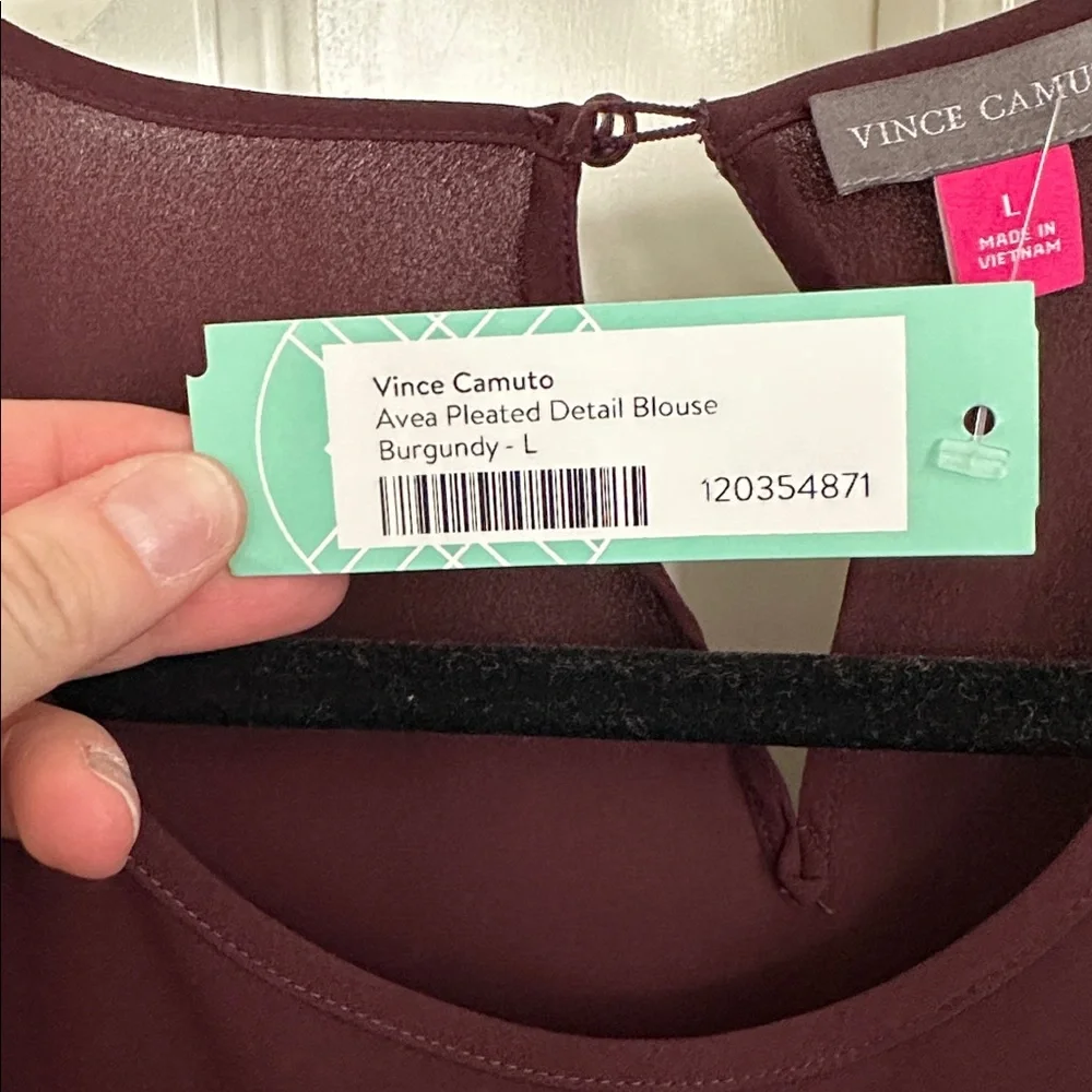 Vince Camuto Deep Burgundy Blouse - Picture 3 of 3